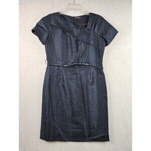 Tahari Arthur S. Levine Women's Short Sleeve Belted Dress Size 12